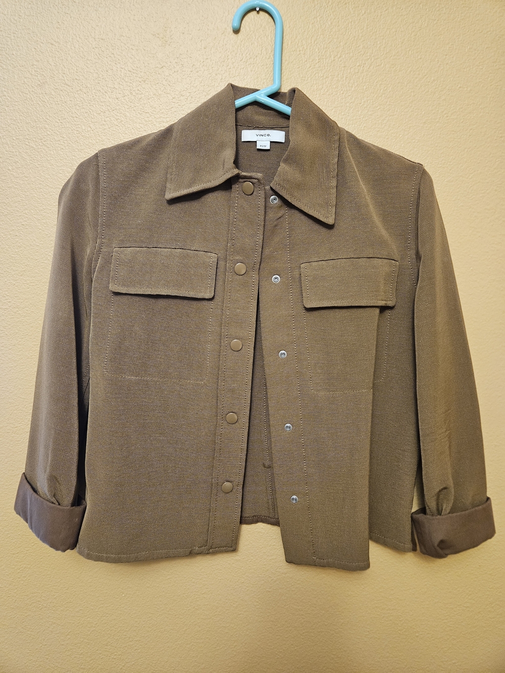 Vince Brown Cropped Jacket